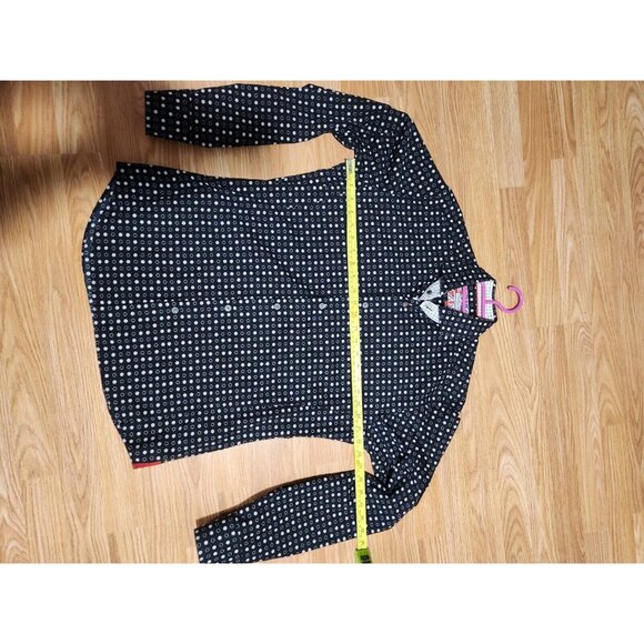 7 Downie St. Men Shirt Size 4 Black With White Dot Long Sleeves Pre-Owned - Picture 7 of 8